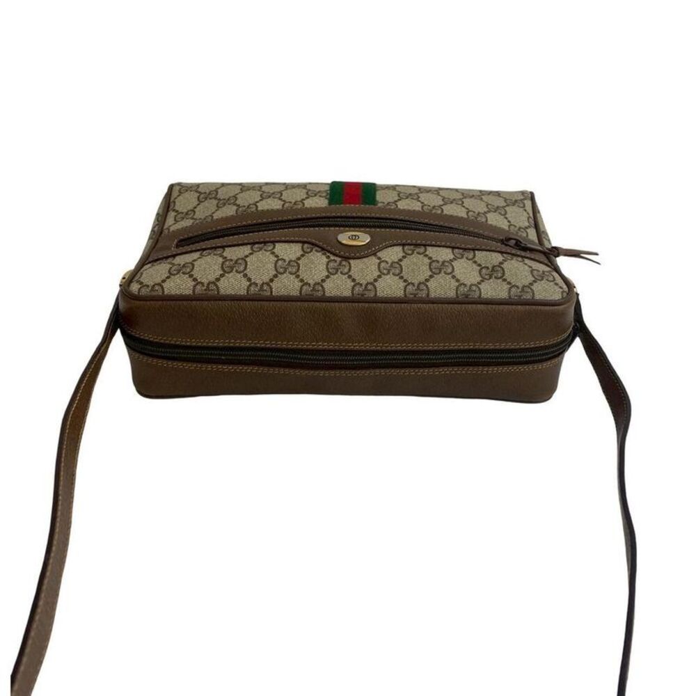 Pre Loved gucci Monogram Crossbody Bag Women brown | brown Shoulder Bags - Picture 5 of 8